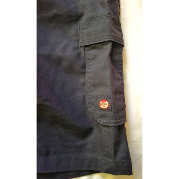Red‎ Cap Men's Shop Cargo Work Shorts Stretch Fabric Uniform Gray/Black  Size 34 - Picture 4 of 9